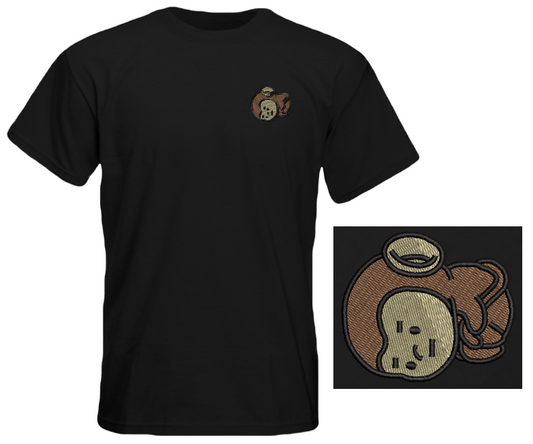 Monkey Meltdown Mode Embroidered T-Shirt