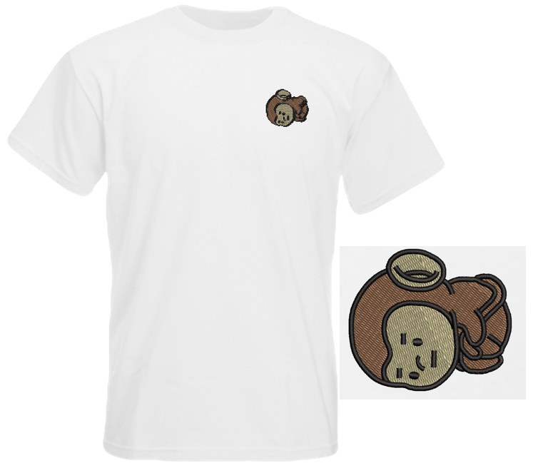 Monkey Meltdown Mode Embroidered T-Shirt