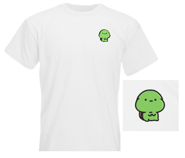Chubby Turtle Embroidered T-Shirt